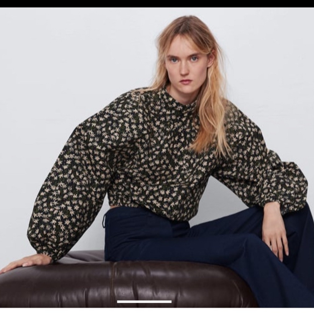 New Zara Floral Blouse